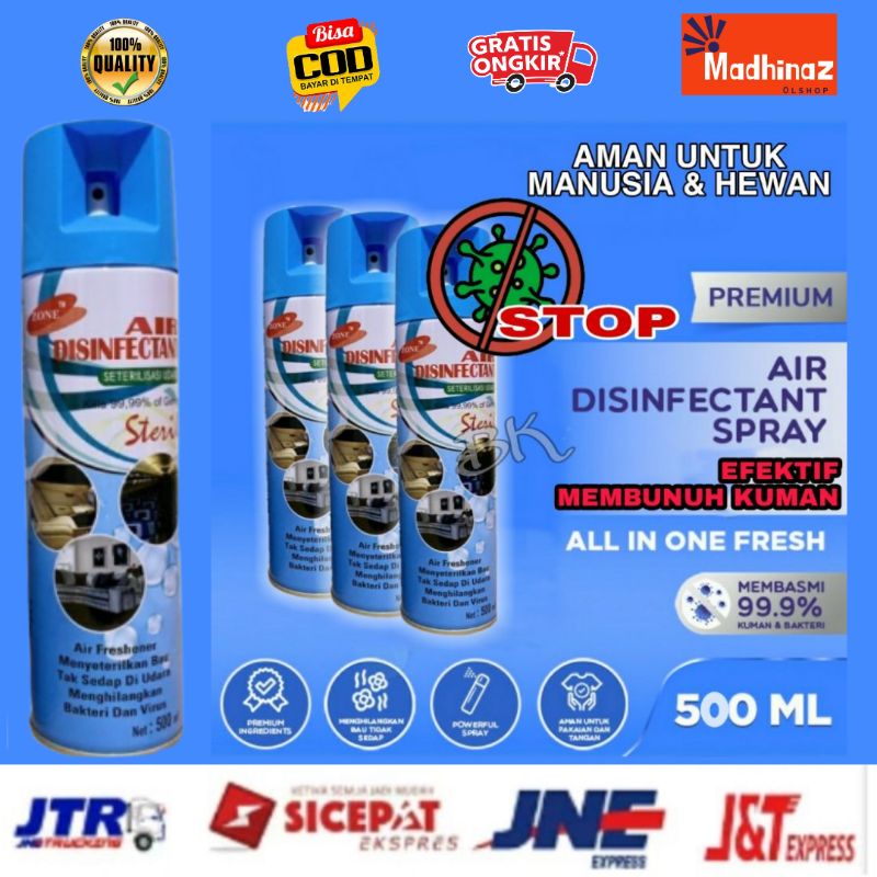 Air disinfektan ukuran jumbo 500 ml pembunuh bakteri/penyegar udara untuk rumah,kendaraan &amp; benda