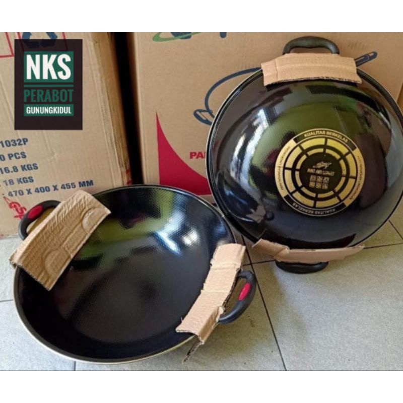 wajan enamel terlaris / penggorengan enamel / wajan anti lengket