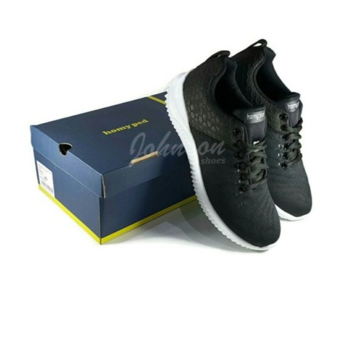 [ Johnson Shoes ] Sepatu Snekaers Pria HOMYPED - ALPHA Hitam 100% ORIGINAL
