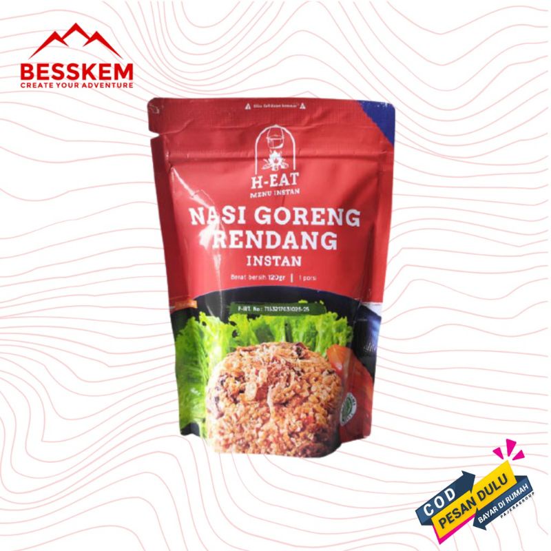 

H EAT Nasi Goreng Rendang Makanan Instan Ransum Cepat Saji