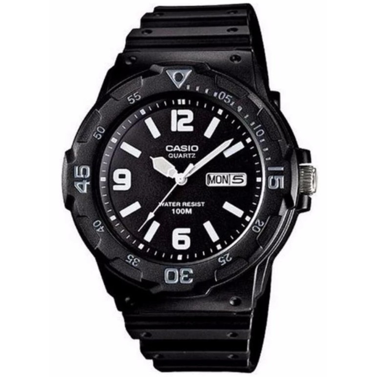 Casio Original MRW-200H-1B2 Jam Tangan Pria - Digital - Karet - Hitam