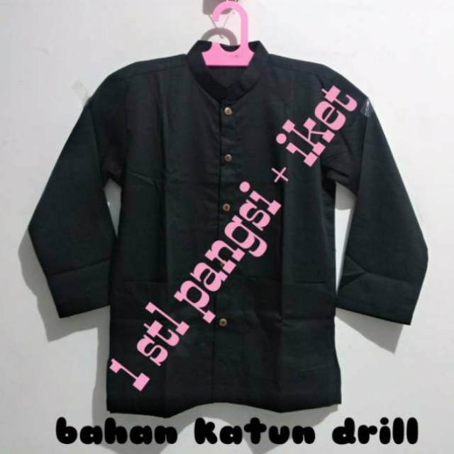 setelan pangsi dewasa bahan katun dril , S-M-L-XL-XXL-L4-L5-L6-L8-L10