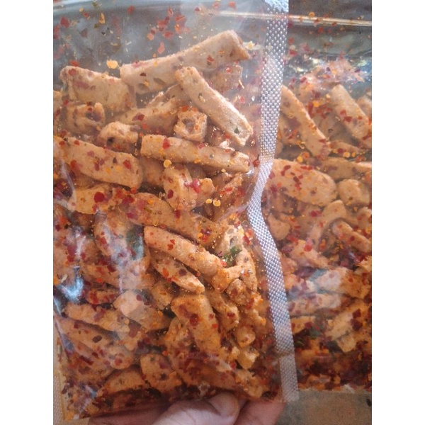 

Basreng pedas gurih daun jeruk