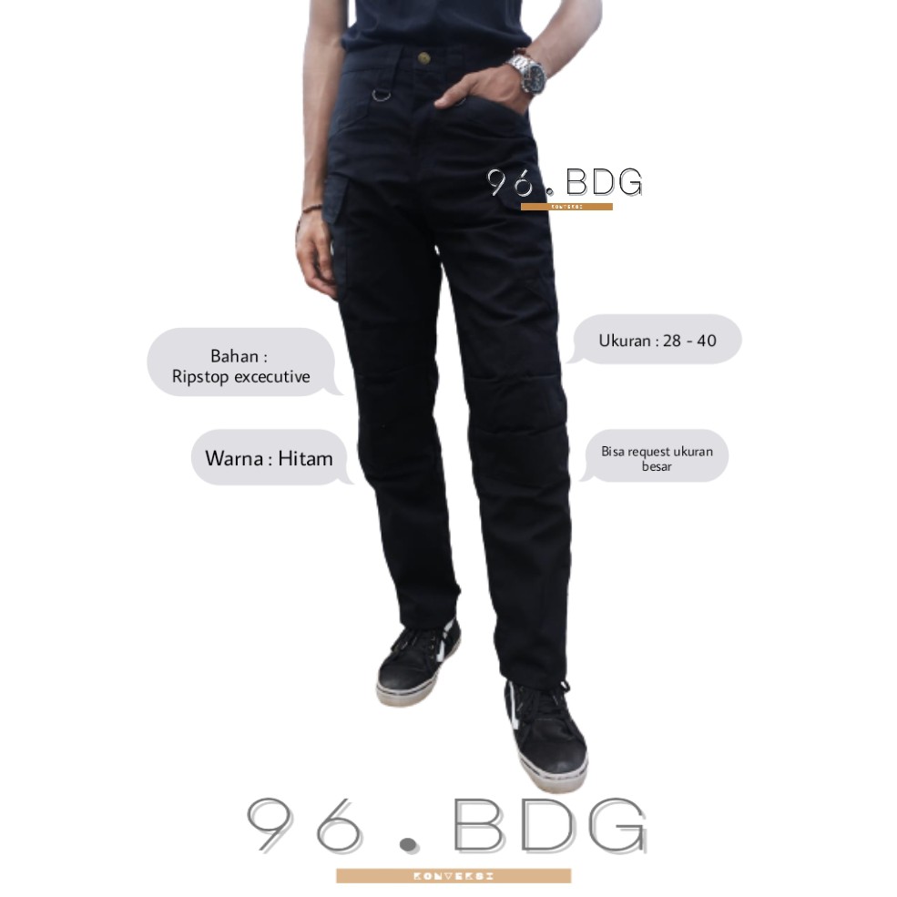 CELANA TACTICAL BLACKHAWK PANJANG HITAM