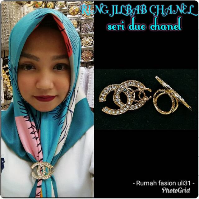 ISI 6 PCS RING JILBAB CHANEL DUO