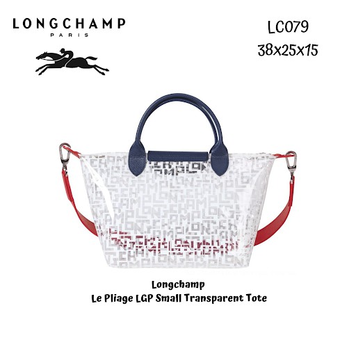 Tas Wanita LC Le Pliage LGP Small Transparent Tote