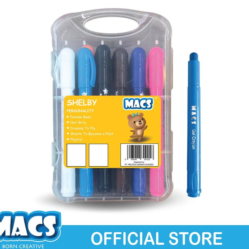 

Lebih Bermanfaat MACS Gel Crayon 12 Warna Colors