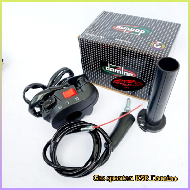 (Domino) Gas Spontan gas sepontan KSR motor 1 kabel 112cm impor motor ninja 150 R-RR, Satria Fu, RX king, Supra, Jupiter, Shogun, Supra, mx Dll-2