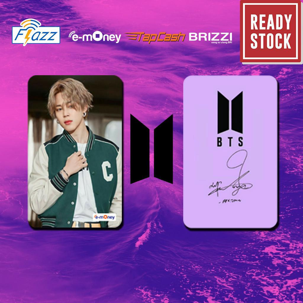 Emoney mandiri flazz bca gen 2 brizzi tapcash custom BTS MEMBER SIGNATURE kartu e toll free edit 1 sisi atau 2 sisi cocok untuk komunitas dan souvenir