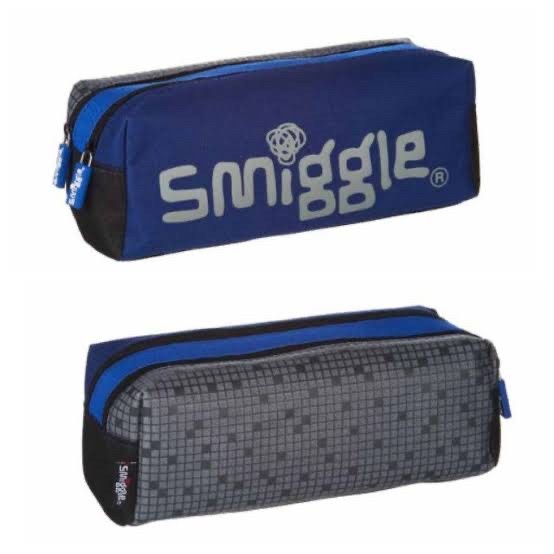 

SMIGGLE PENCIL CASE CANVAS BLUE GREEN ARMY ORIGINAL TEMPAT PENSIL