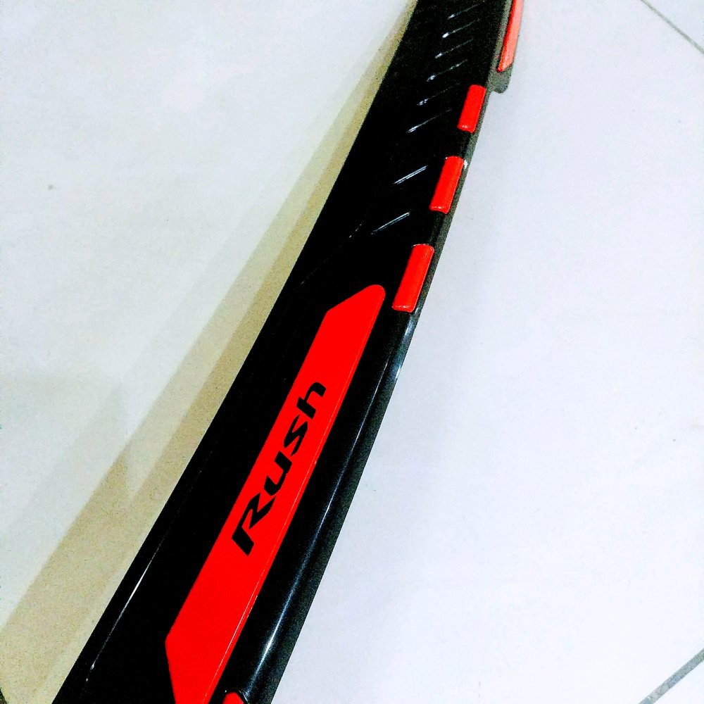 sillplate sealplate silplate PINTU BAGASI belakang Toyota all new Rush plastik kombinasi logo merah