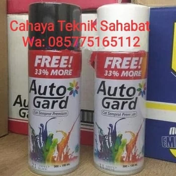 Auto Gard Cat Spray Warna Black