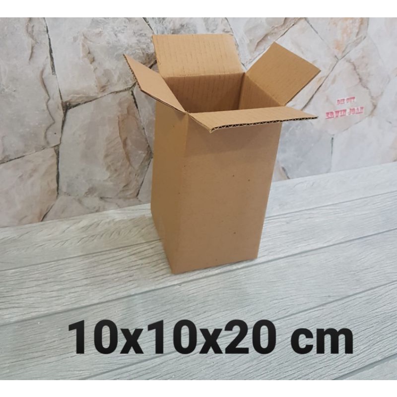 

Kardus / Box / uk. 10x10x20 cm / Karton packing polos baru ST