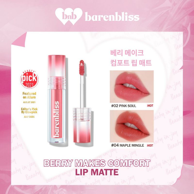 BNB barenbliss Berry Makes Comfort Lip Matte ~ ORIGINAL 100℅