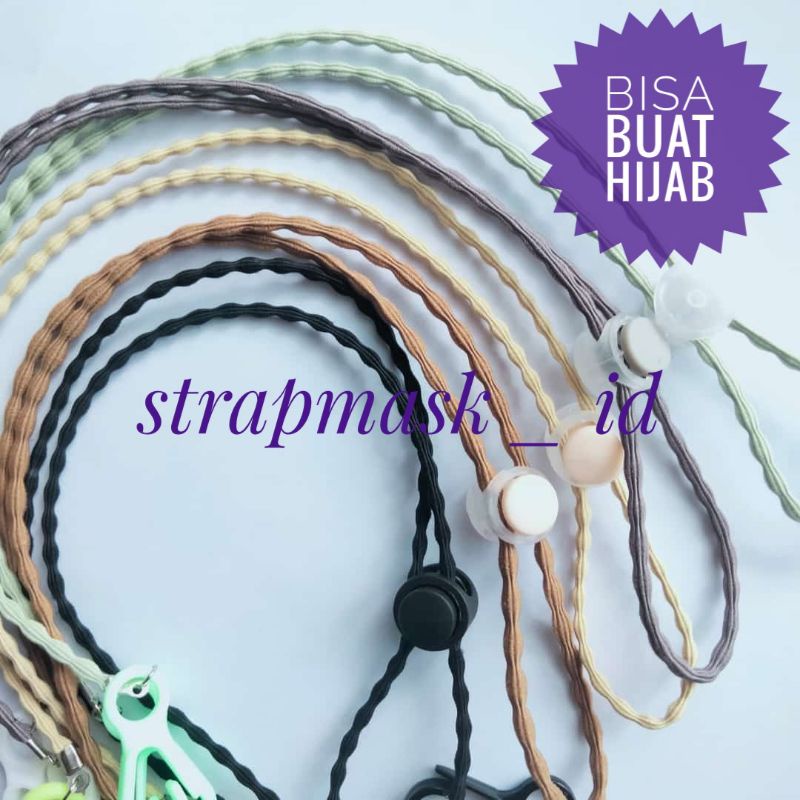 STRAP MASKER TALI PREMIUM PADI