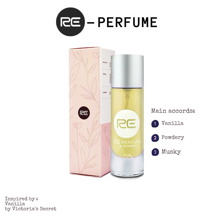 RE Parfum PURE VANILLA - Parfum Cewek Tahan Lama