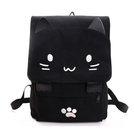 NIGEDU Tas Ransel Wanita Model Cat Cartoon BB637
