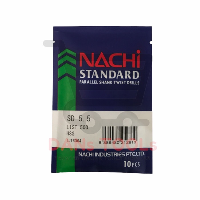 Mata Bor Besi NACHI HSS 5.5 6 7 8 10 mm ASLI