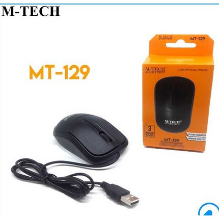 Paker Mouse Kabel USB M-Tech MTech M Tech MT-129 Original Mousepad logo branded murah