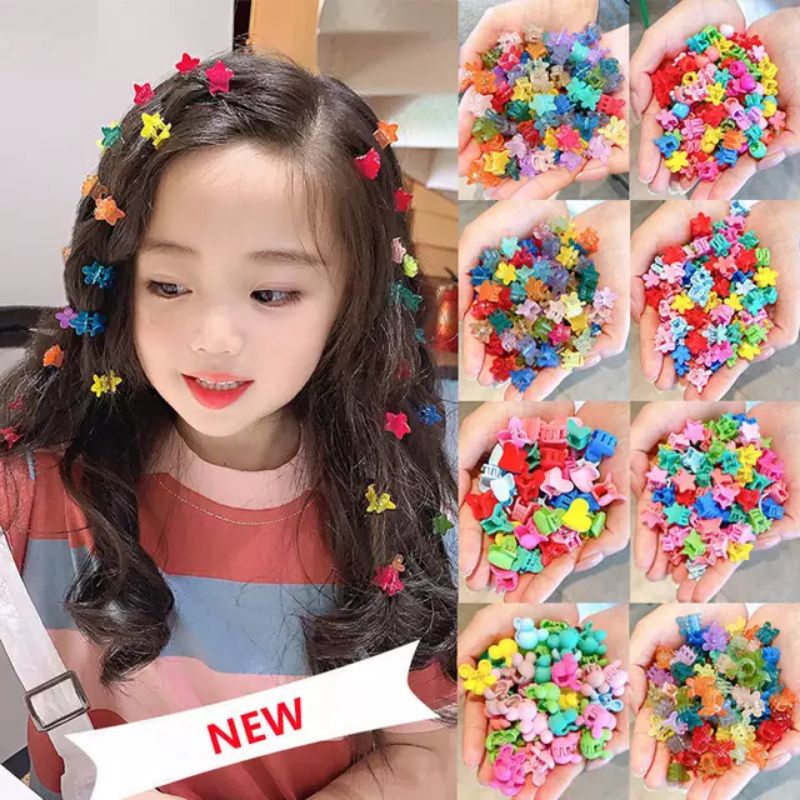 12PCS!!! Jepitan Jepit Rambut Kecil Bentuk Bunga - Aksesoris Jepit Rambut Anak