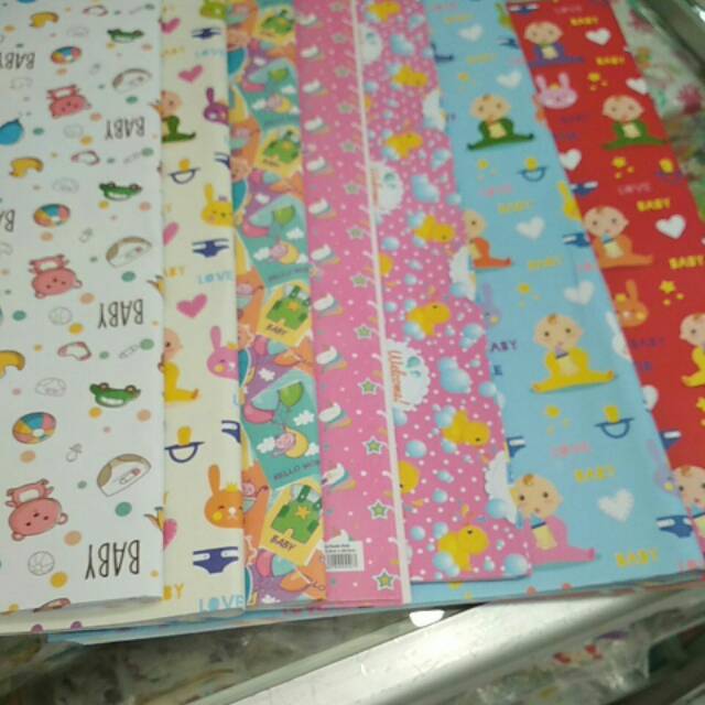 Kertas kado sansan wawa motif baby