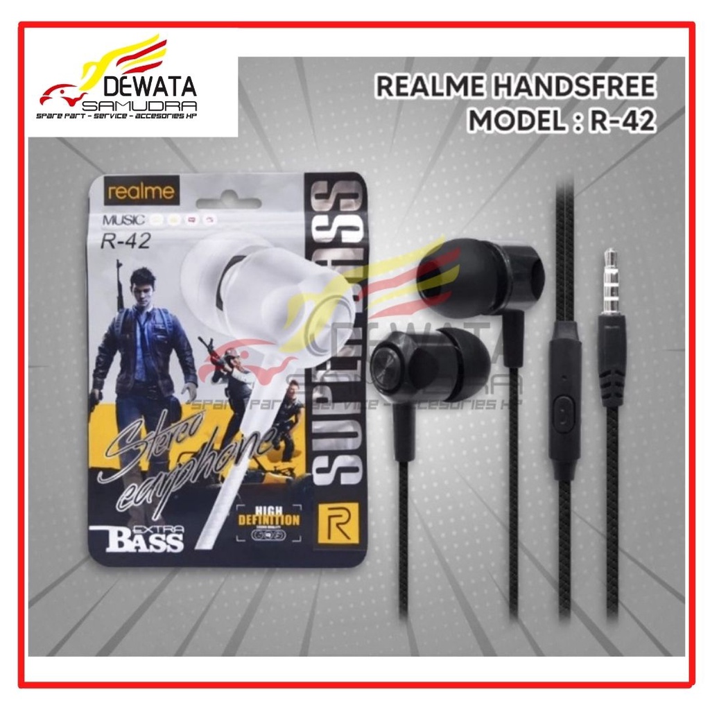 Handsfree - Earphone - Headset - Handsfree R42 Realme
