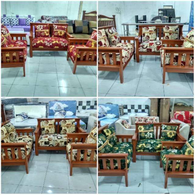 Kursi Tamu Model Kayu Minimalis 2 2 1 Will Cirebon Kota Shopee Indonesia