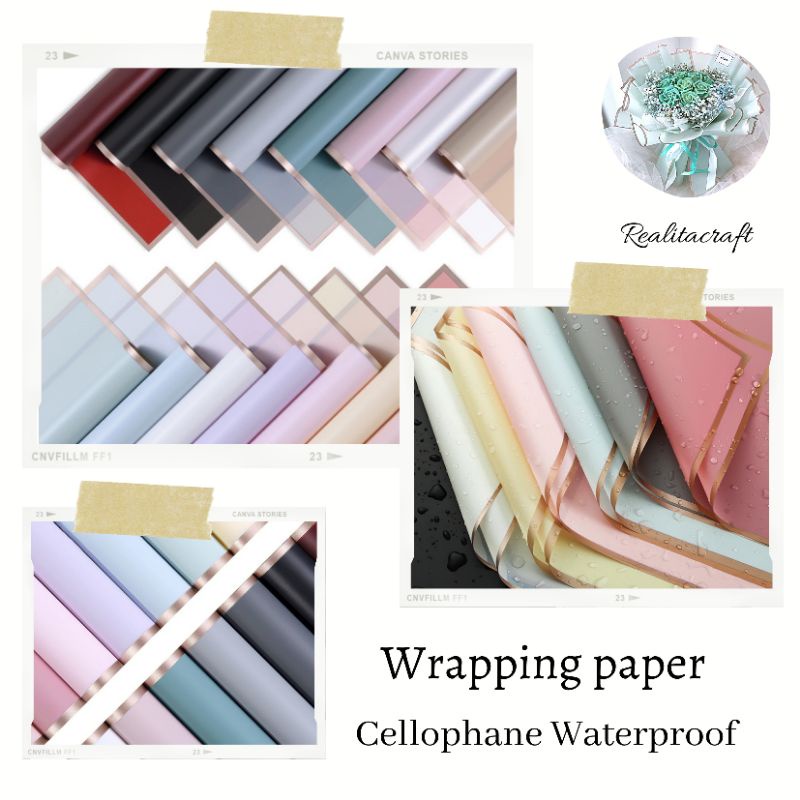 

KERTAS BUKET CELLOPHANE GOLD LINE/WRAPPING PAPER