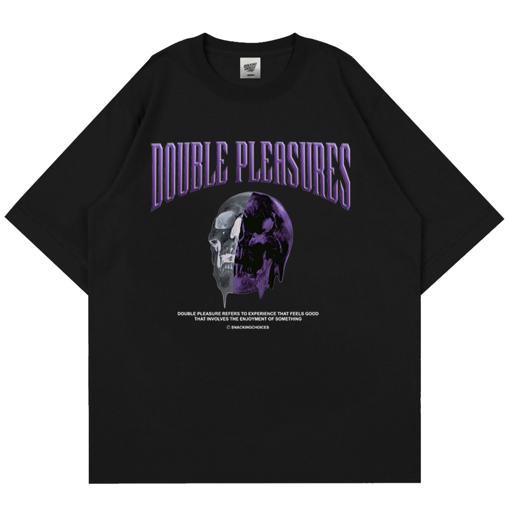 T-shirt | Oversize | Double Pleasures | Black | Snackingchoices