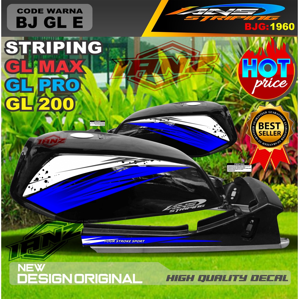 STIKER VARIASI MOTOR GL MAX GL PRO GL 100 / STRIPING MOTOR GL TERBARU / STIKER MOTOR TERMURAH / STRIPING GL MAX / STIKER GL PRO / STIKER MOTOR