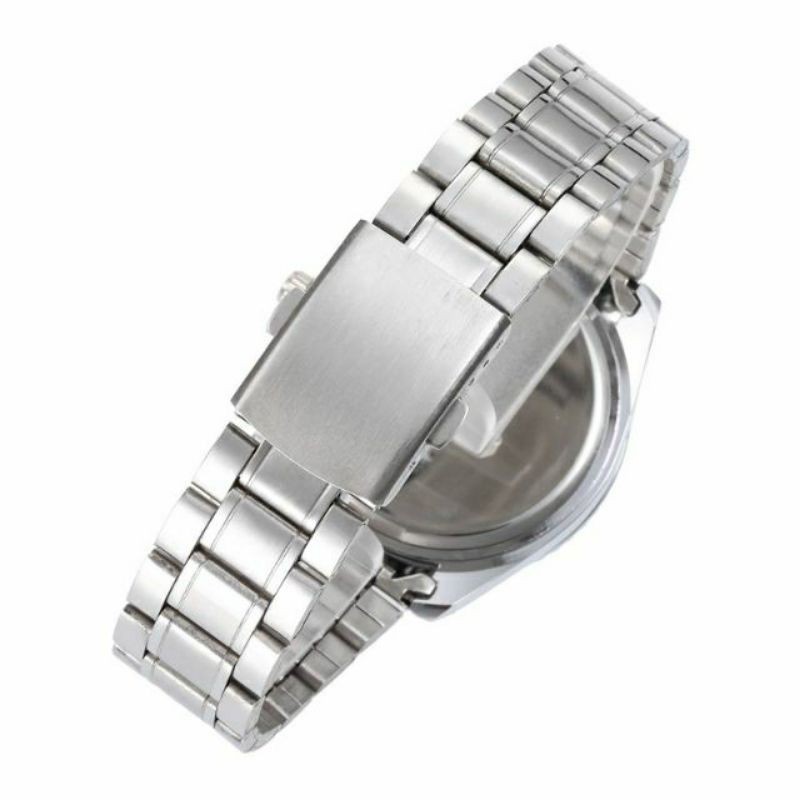 Jam Tangan pria MURAH model Premium Quartz Fashion Watch Strap Stainless Steel JT9A