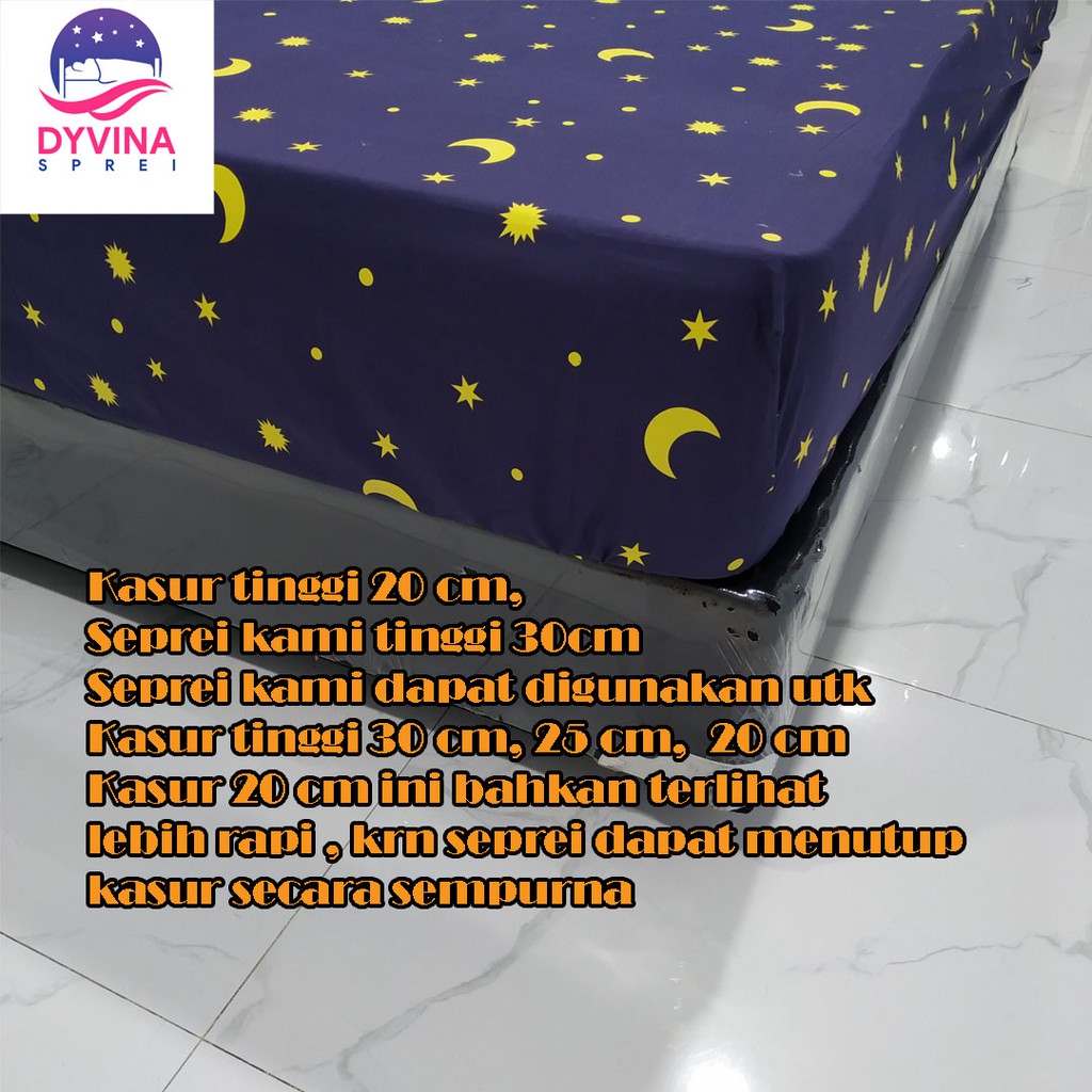 Sprei Set Microtex Tinggi 30 Cm free Karet Anti Geser - Collection A