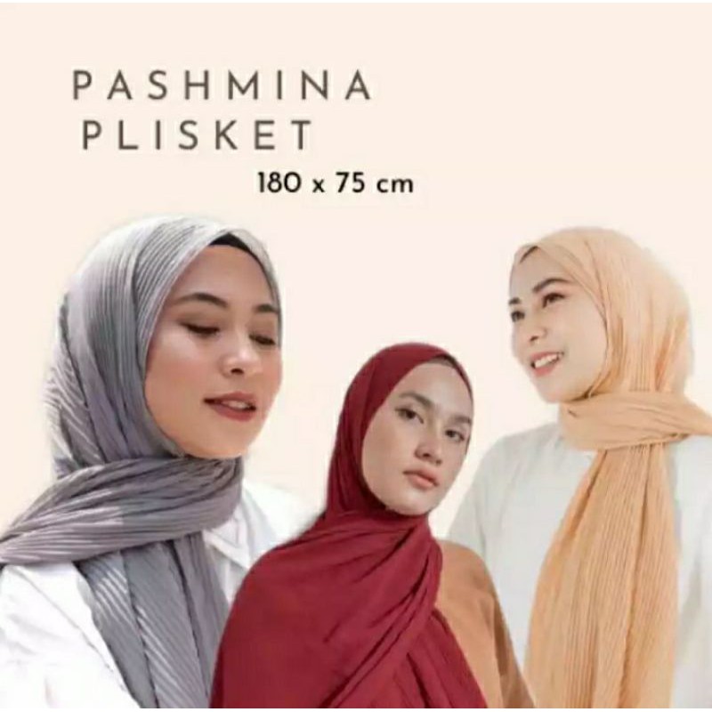 Hijab Pashmina plisket Lidi/PASHMINA PLISKET