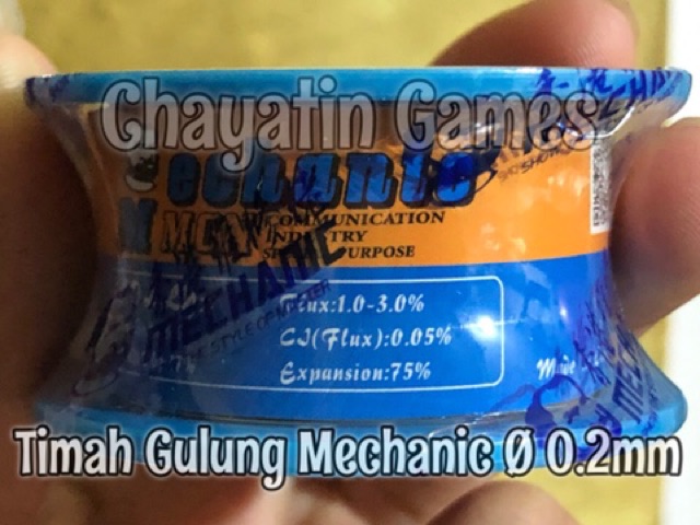 Timah Mechanic / Timah Mekanik 0.2 mm Biru