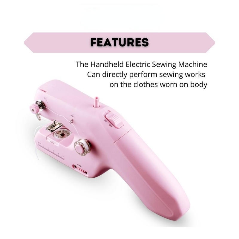 Mesin Jahit Genggam Mini Mesin Jahit Handy Stitch Mini Portable Handheld Sewing Machine/Mesin Jahit Tangan - HH6P