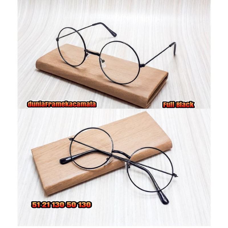 kacamata minus bulat frame kacamata bulat boboho paket lensa Normal Minus Silinder