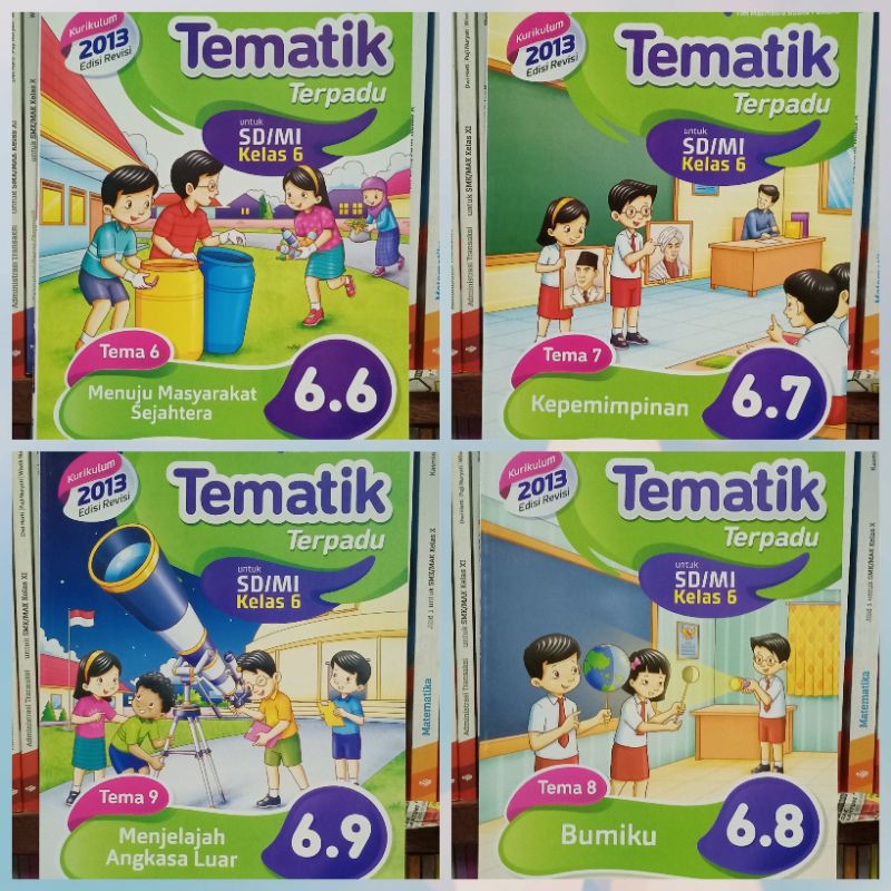baru Tematik Terpadu SD kelas 6 semester 2 k13 revisi Masmedia