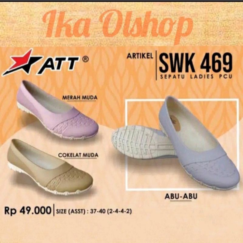 Sepatu Karet Wanita Terbaru | Sepatu Berkwalitas Bagus | ATT SWK 469