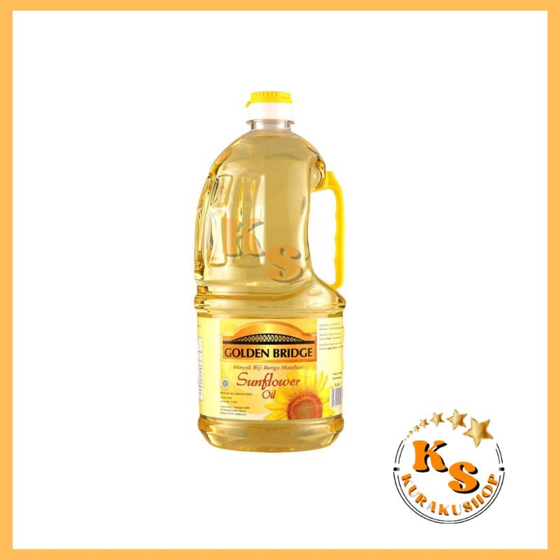 

GOLDEN BRIDGE SUNFLOWER OIL MINYAK BIJI BUNGA MATAHARI 2 LITER