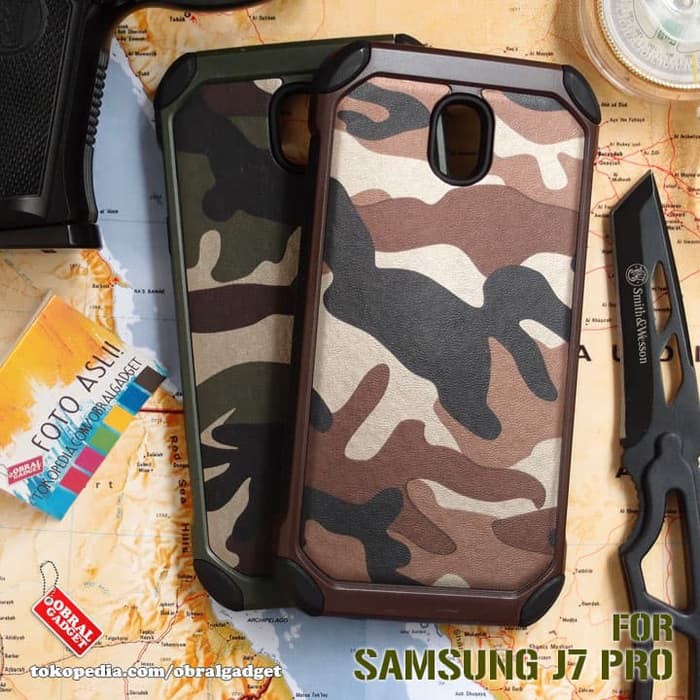 Army Armor Case Samsung J7 Pro J730 Soft & Hard Softcase Casing Cover