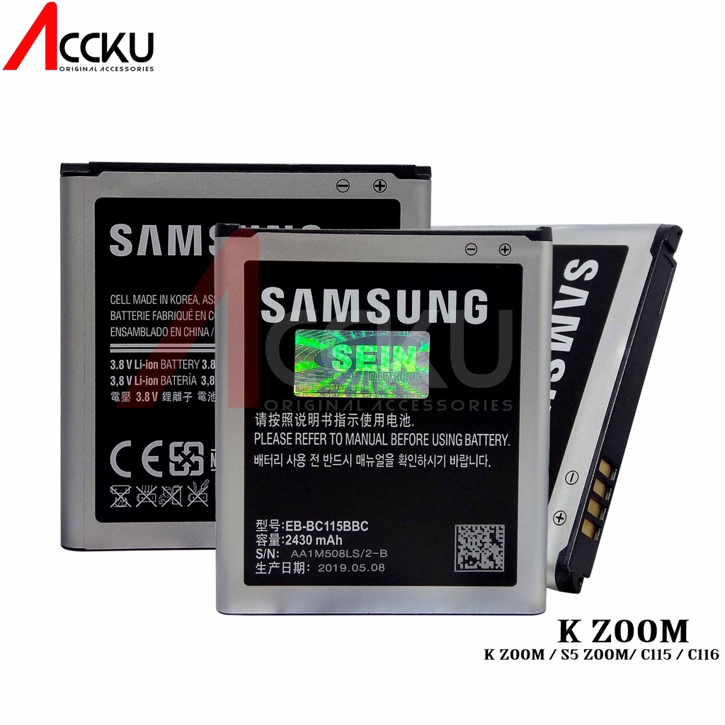 BATERAI SAMSUNG C115 BATTERY SAMSUNG S5 ZOOM / K ZOOM C116 ORIGINAL