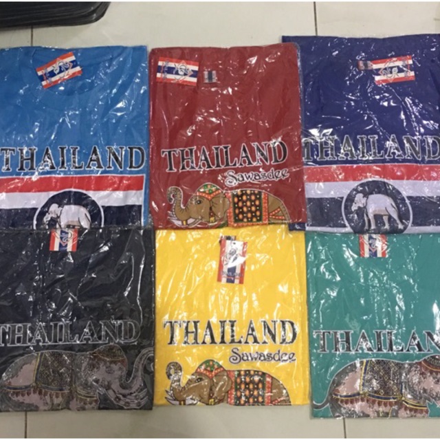 Kaos oleh oleh negara thailand