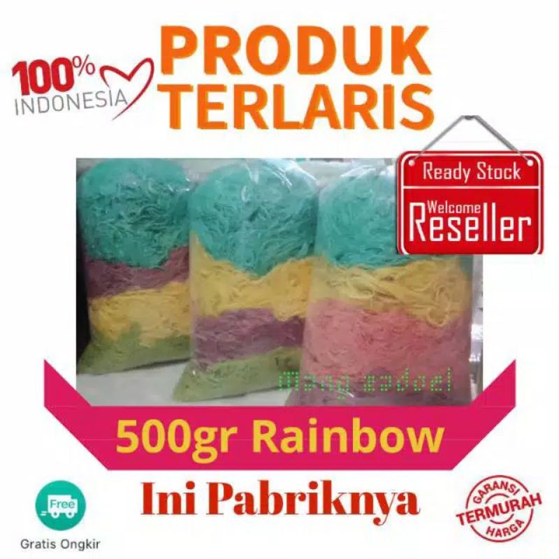 

Arumanis Rambut Nenek Rainbow 500 gr