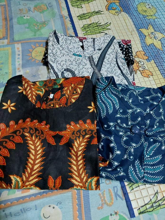 Atasan Batik Dolby Dolbi Dobby Doby Tenun Sutra Tulis Halus Katun Atbm Baron ,sarombit