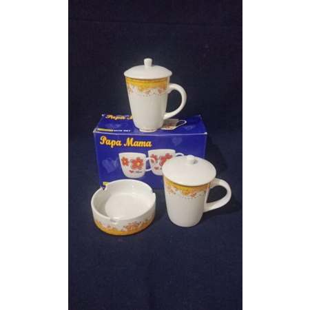 Mug mama papa+ asbak mahkota