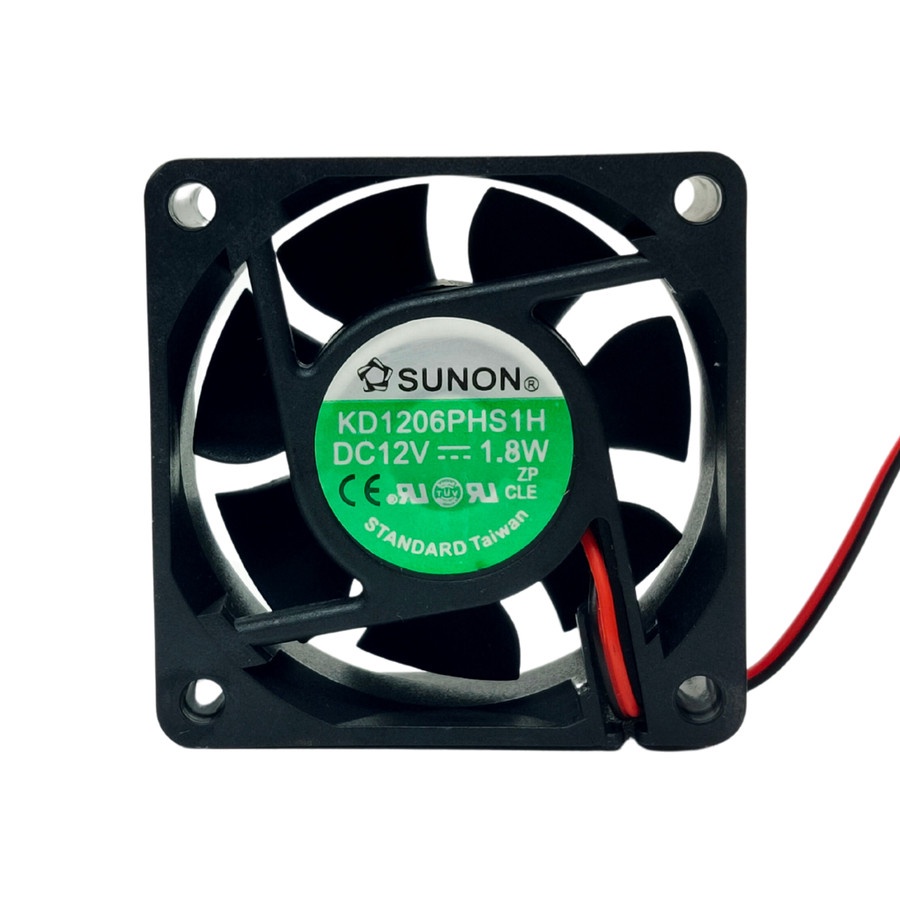 Kipas Pendingin Sunon 6cm 12v Cooling Fan DC 12 Volt 6 x 6 x 2.5 cm KD1206PHS1H