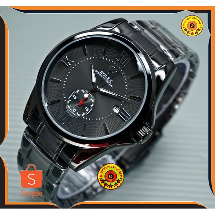 Jam Tangan Pria Rolex Automatic Second Bawah Tali Rantai Tanpa Baterai Transparan Otomatis Grosir