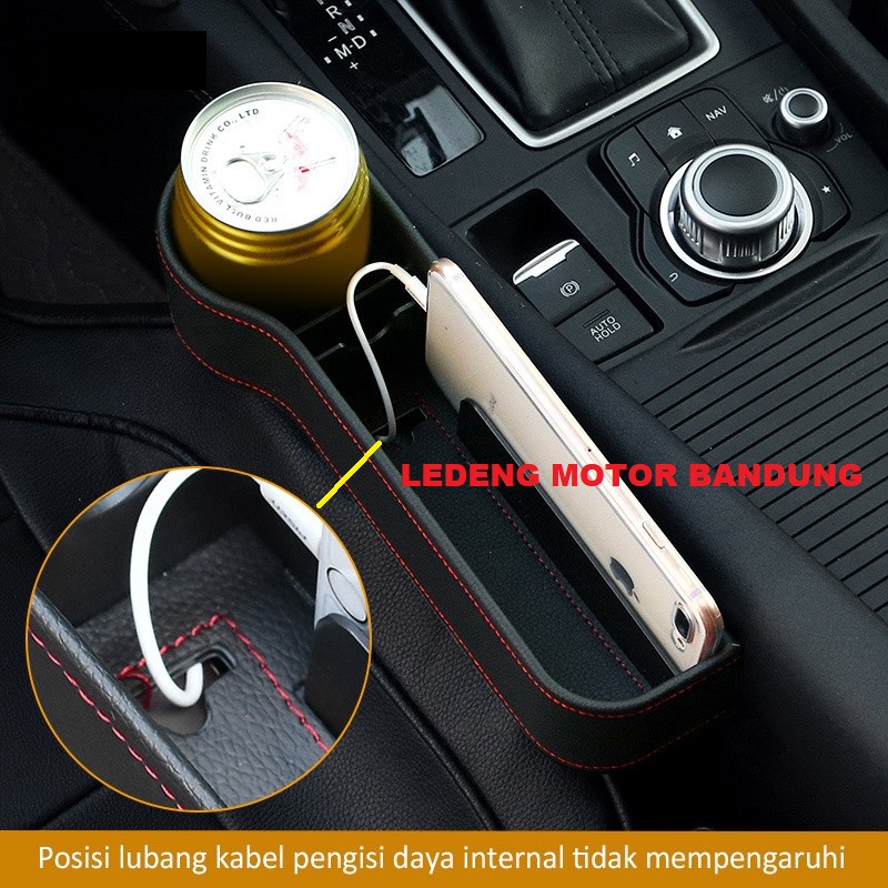 Box Organizer Selip Samping Jok Mobil Rak Car Seat Gap Storage Holder