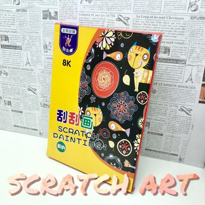 

Rainbow Scratch Art Relaxing Anak Kreatif Gambar Unik Aktifitas Rumah ---READY---