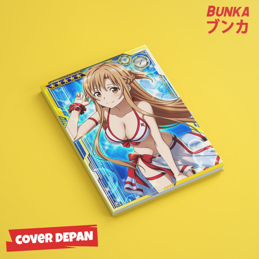 

Notebook Anime Sword Art Online Asuna Swimsuit Hardcover A5 Buku Tulis Catatan Notes Agenda Planner Jurnal